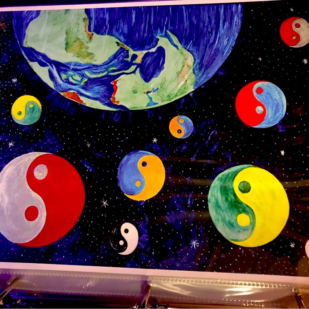Space Mixed Media Print 8x10” and Trim For Framing, semi gloss